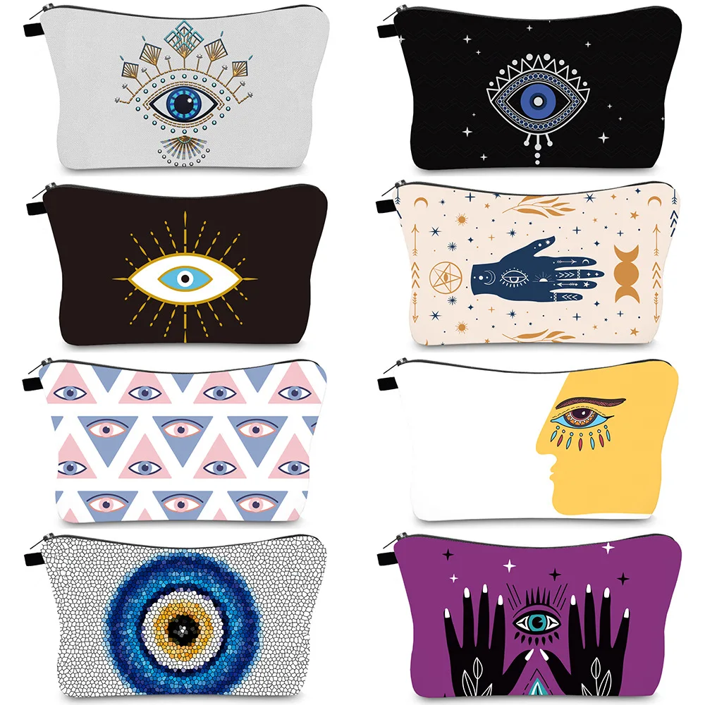 

Makeup Pouch Cartoon Print Purse Pencil Bags Art Print Creativity Make Up Organizer Vintage Makeup Travel Bag Cute Bag