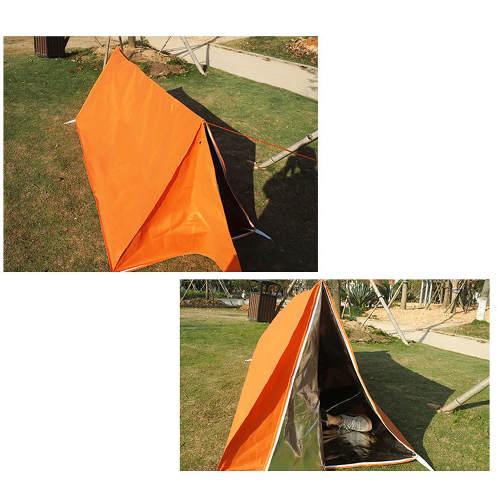 Палатка для выживания на открытом воздухе складное одеяло сна укрытие защиты от