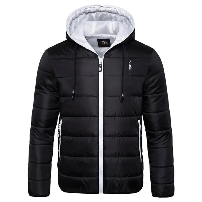 

2021 new casual waterproof winter jacket men's hooded coat men's warm winter jacket men's thick zipper camouflage men's jacket