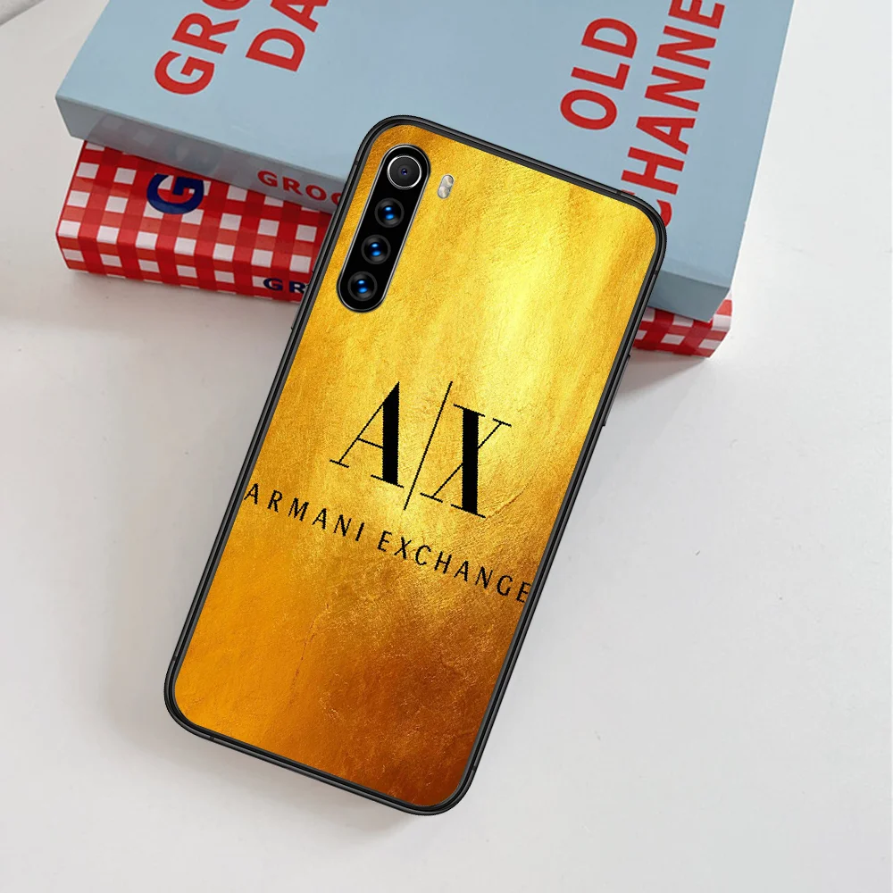 

Giorgioe Italy Luxury Brand EA7 Phone Case For Xiaomi Redmi Note 7 8 8T 9 9S 4X 7 7A 9A K30 Pro Ultra black Hoesjes Silicone