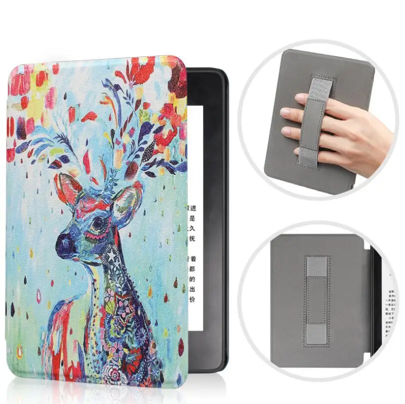 Чехол Gligle handstrap для Amazon kindle Paperwhite 4 корпус электронной книги 1 шт./лот+ пленка для экрана+ сенсорная ручка - Цвет: 11