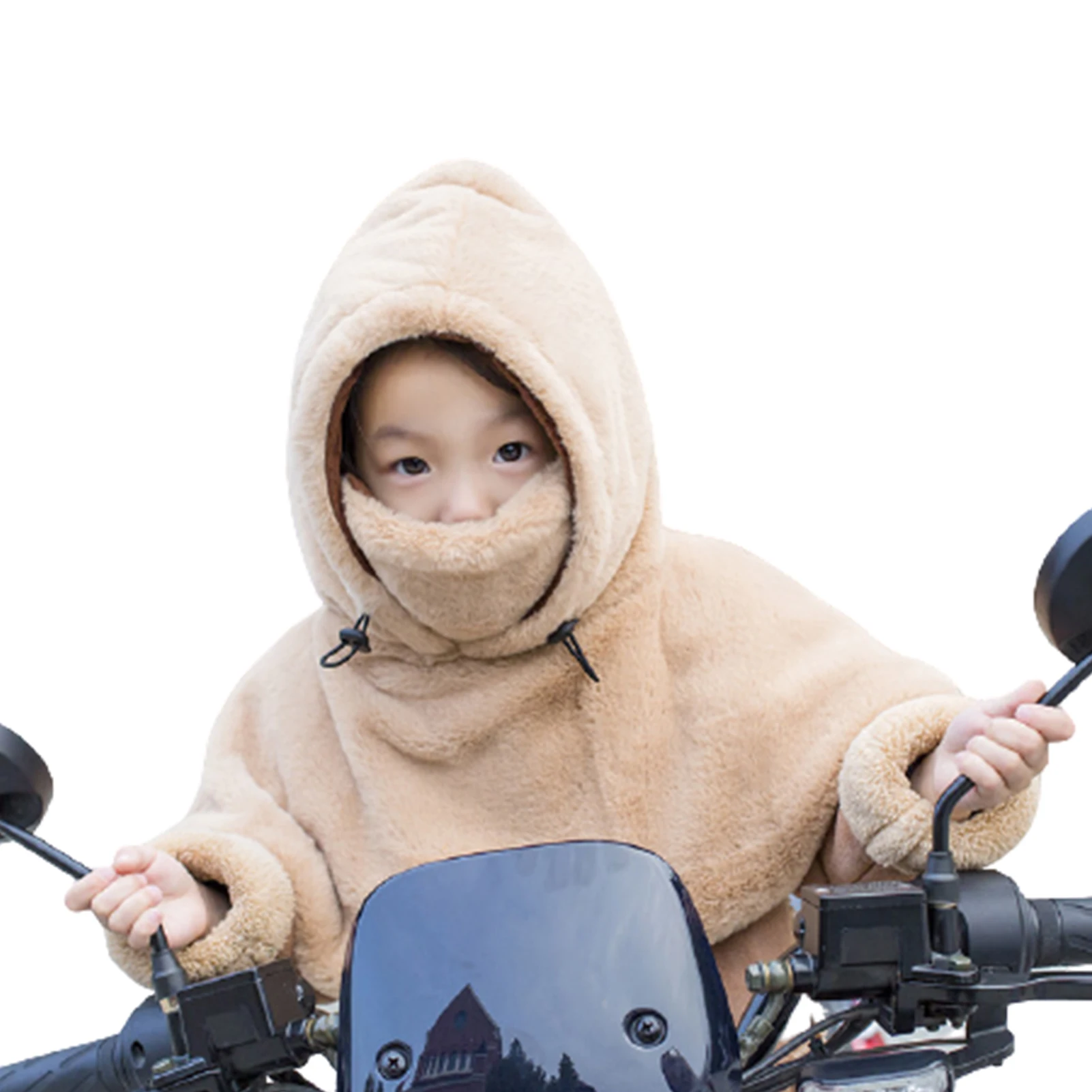 

Unisex Winter Thicken Warm Face Cover Hat Windproof Kid Adult Riding Scarf Shawl