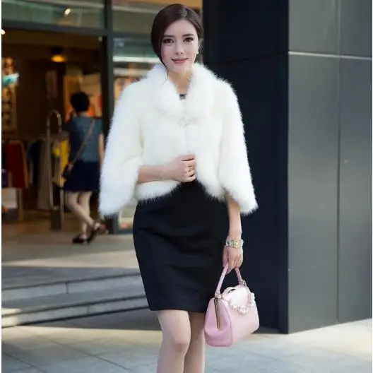 Меховые женские пальто 2020 сексуальные кожаные зимние из искусственного лисьего