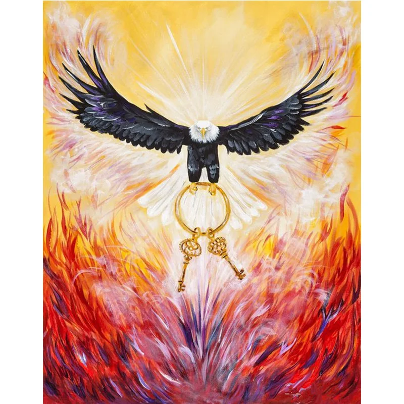 

Diamond Painting DIY Diamond Embroidery Cross Stitch Prophetic Art Eagle Diamond Picture of Rhinestones Handmade Home Decor Gift