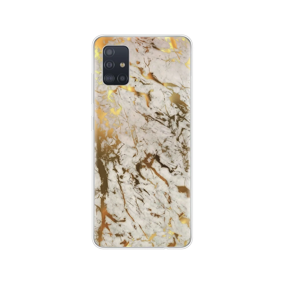 silicon phone cover case for samsung galaxy A51 A31 A41 A71 A01 A81 A91 A30S A20S A50S M30S M40S coque marble green stone | Мобильные
