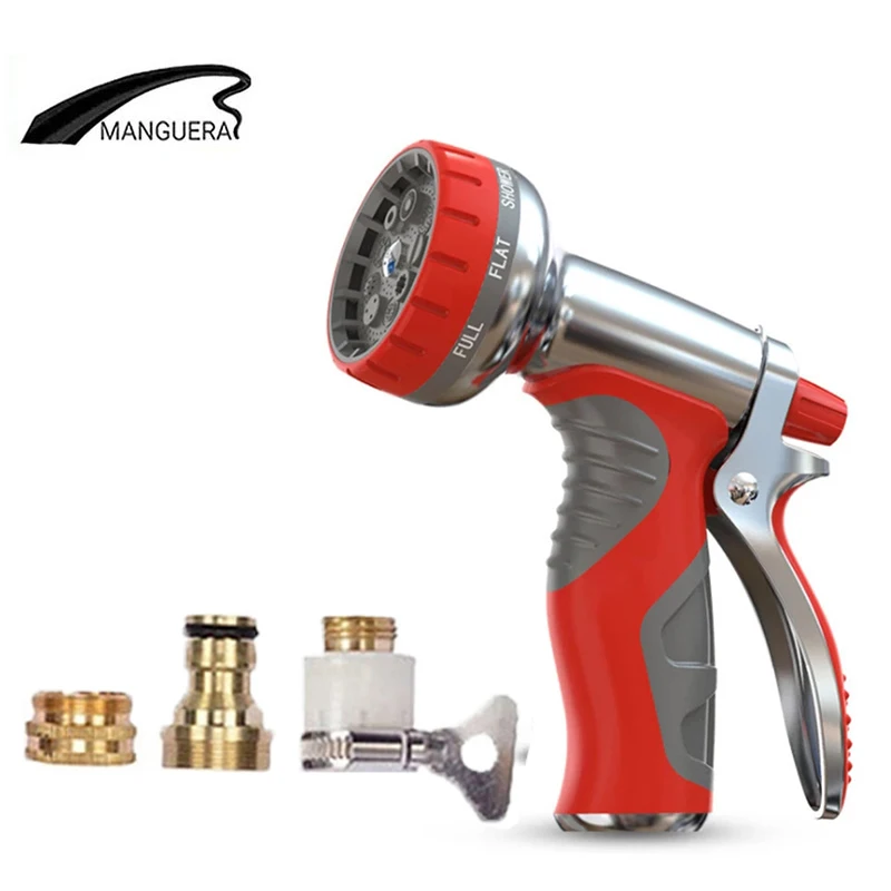

Metal High-pressure Water Gun Car Washer Cleaning Nozzle Garden Hose Water Sprinkler Vegetable Gardening Watering Sprinkle