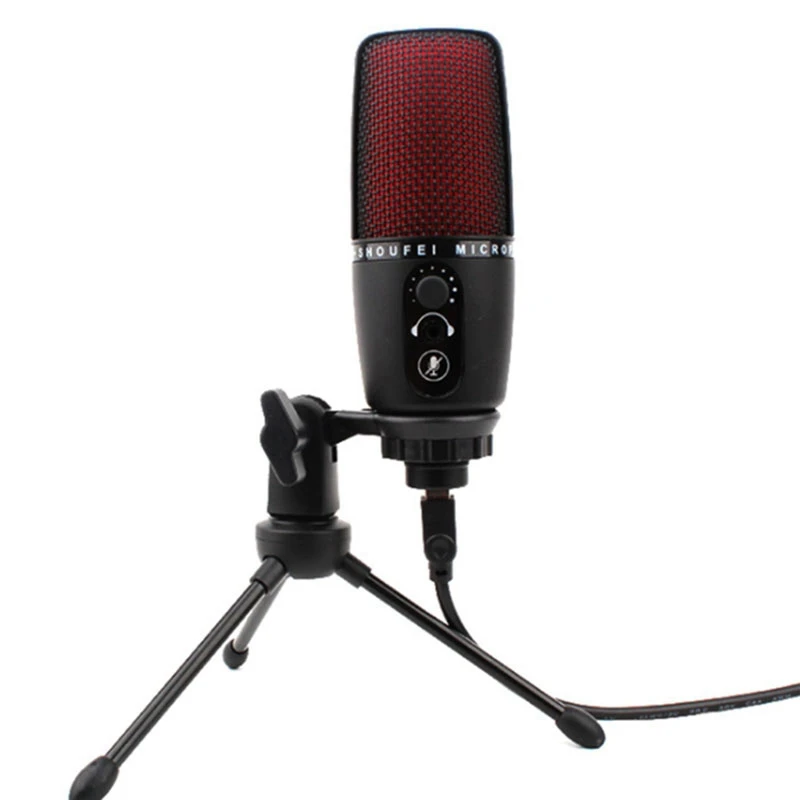 USB конденсаторный микрофон с высокой частотой дискретизации 192 кГц/24 бит для