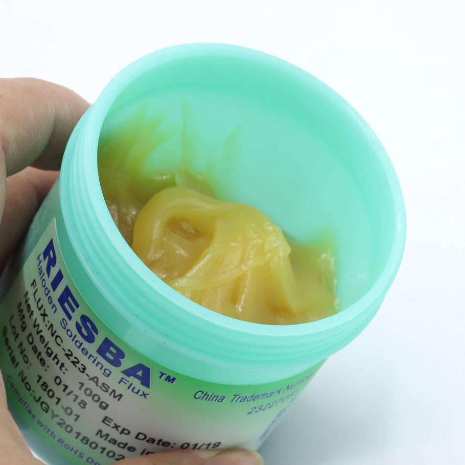 RIESBA NC-223-ASM 100 г BGA Поток pcb флюс паста без очистки припоя SMD | Инструменты