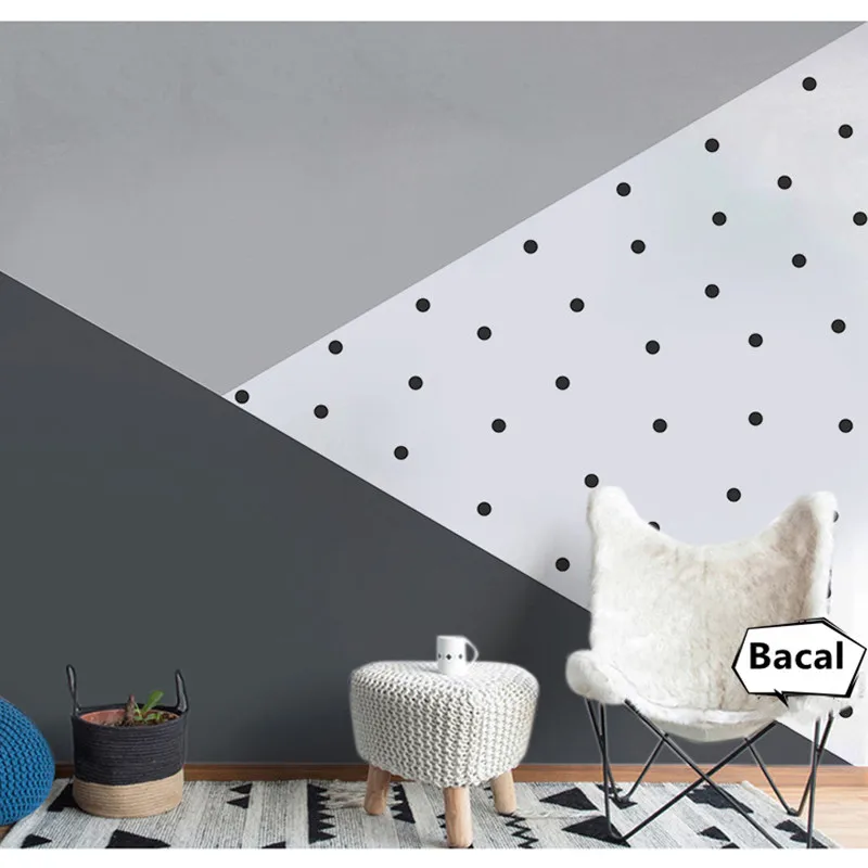 

Настенные обои в скандинавском стиле Ins для детской комнаты, бесшовные нетканые обои для мальчиков и девочек, настенное украшение для спальни