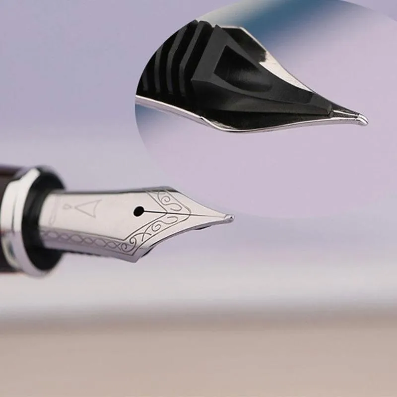 Ручка перьевая P135 с жемчужным верхом металлическая каучуковая ручка EF/Meiqiaojian