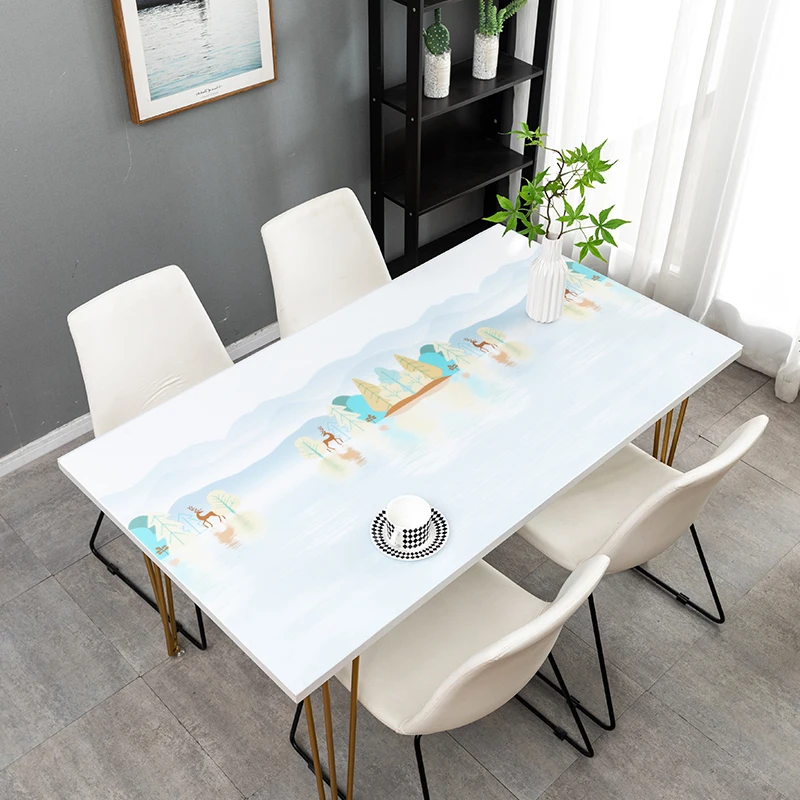 Улучшенная скатерть из ПВХ для кухонного стола чайный коврик маслостойкая ткань