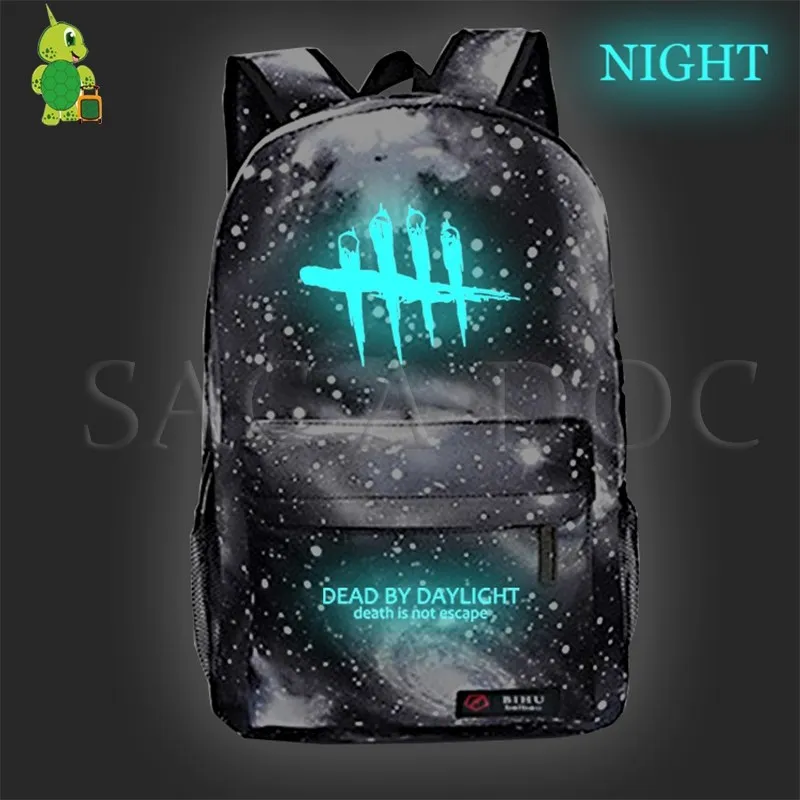 Рюкзак Dead By Daylight, светящиеся школьные сумки Galaxy для подростков, девочек и мальчиков, дорожные рюкзаки, Детские рюкзаки, подарок фанатам