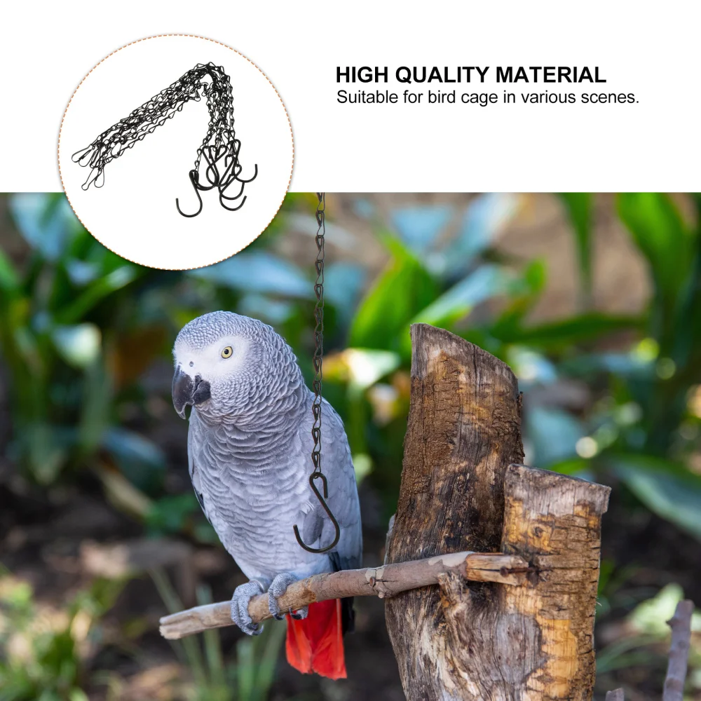 

8 Sets Hanging Chains and Hooks Garden Bird Feeders Hangers Decorative Ornaments