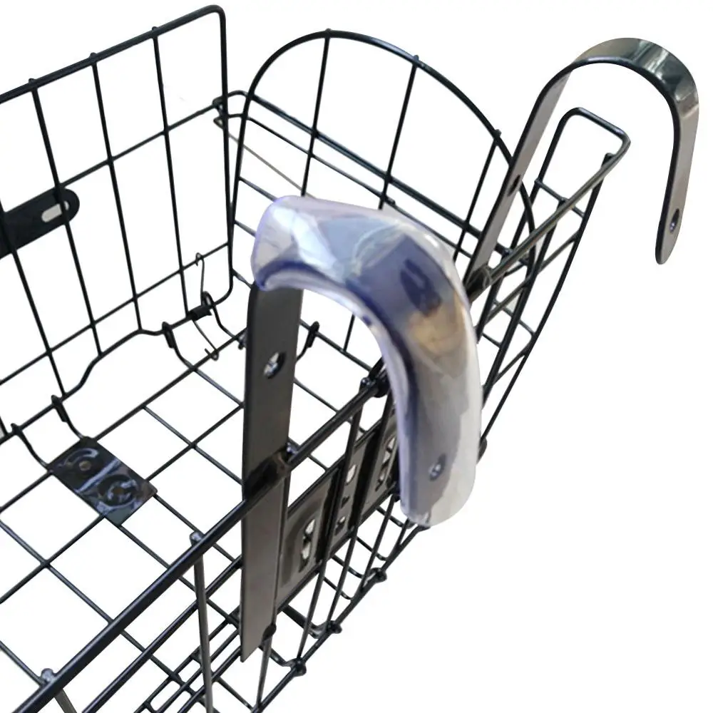 Велосипедная корзина съемная металлическая сетчатая передняя сумка для задняя