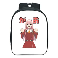 darling in the franxx backpack women fashion cartoon knapsack anime rucksack boy girls bag children bookbag student rucksack