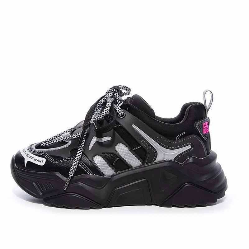 Высококачественные женские кроссовки на платформе женская обувь дышащие