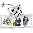 Чехол для подушек, 45x45 см, с изображением панды, для гостиной