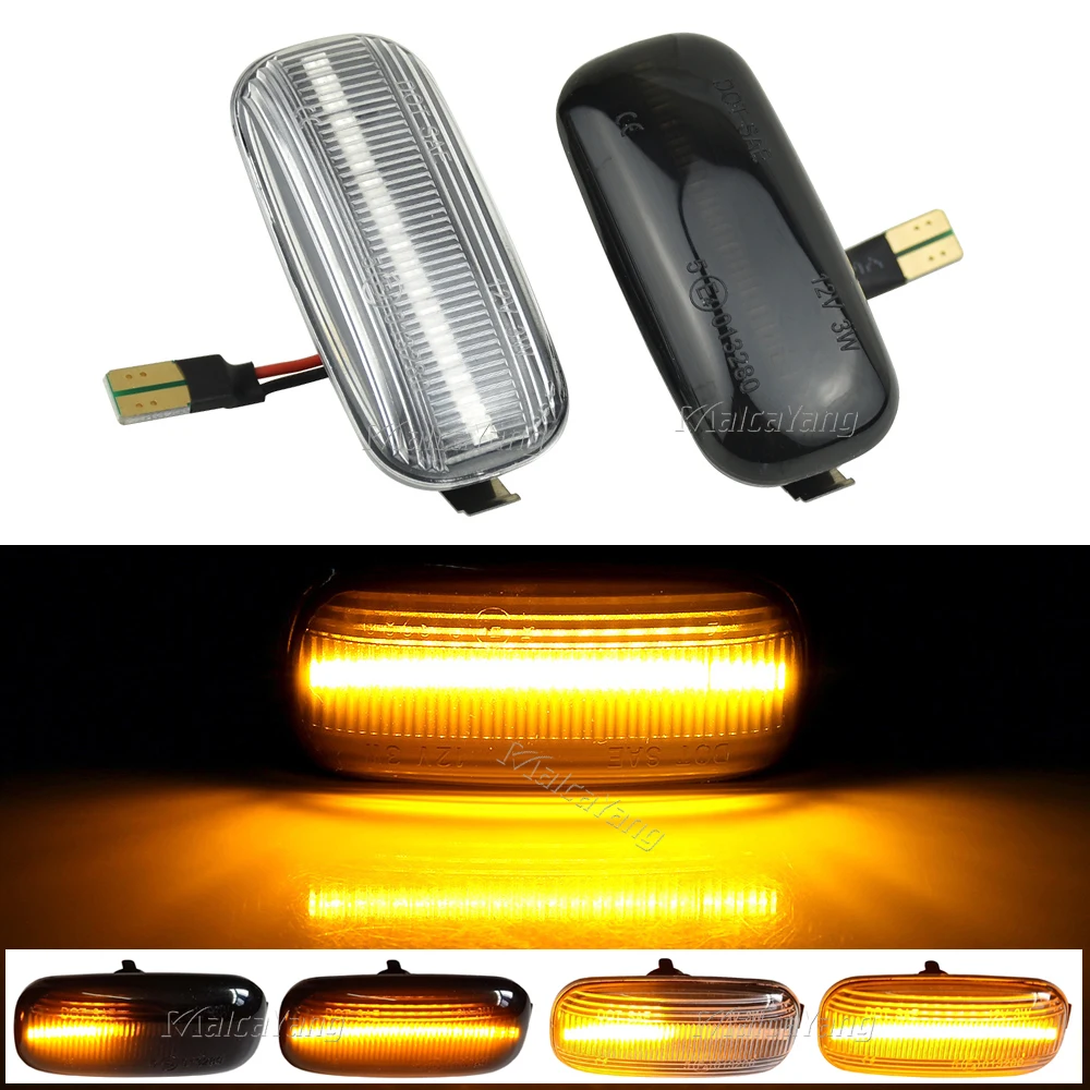 

Динамический боковой габаритный фсветильник рь для Audi A3 S3 8P A4 S4 RS4 B6 B7 B8 A6 S6, потоковый светодиодный фонарь с янтарным дымом, указатель поворо...