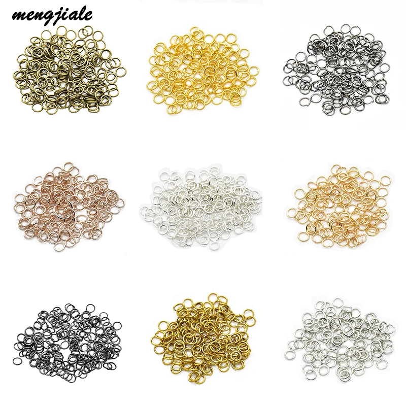 20g/Lot Metal Jump Rings Connectors 9 Colors Split Rings For Diy Jewelry Finding Making Accessories Supplies 4/5/6/8/9/10mm
