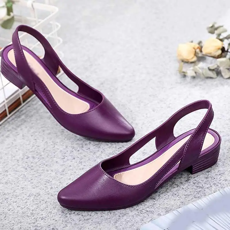 

2021 Spring Women shoes apricot Pumps Pointed toe High Heels Comfort Slip On Female Wedge Shoes Black Pink Casual Ladies Shoes