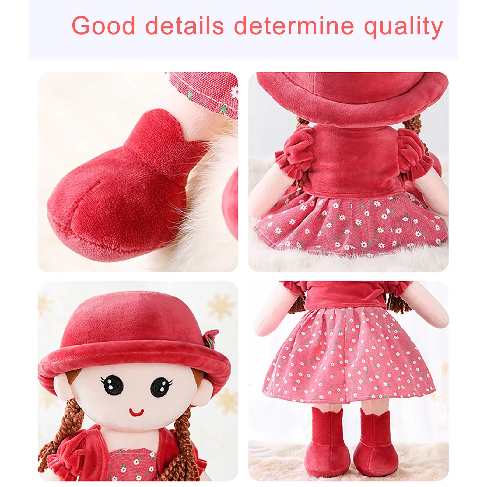 Тряпичная игрушка Ragdoll для маленьких девочек мягкая плюшевая кукла милая