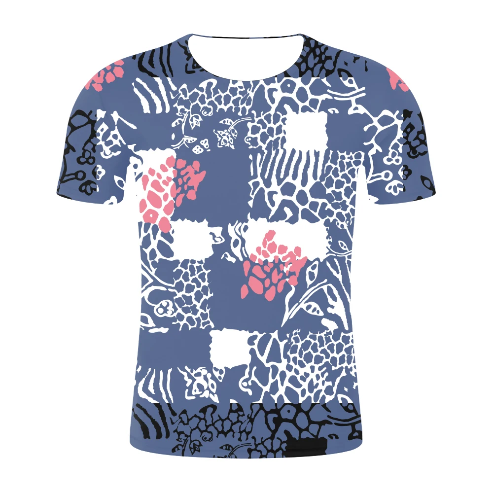 Новинка Мужская 3D футболка с круглым вырезом и коротким рукавом цифровая печать