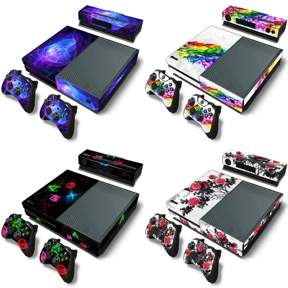 Новый дизайн для Xvbox one Наклейка на консоль и наклейка с 2 контроллерами XvBOX ONE