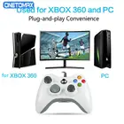 Проводнойбеспроводной контроллер для Xbox 360 и Windows, 2,4 ГГц игровой джойстикгеймпад с адаптером приемника