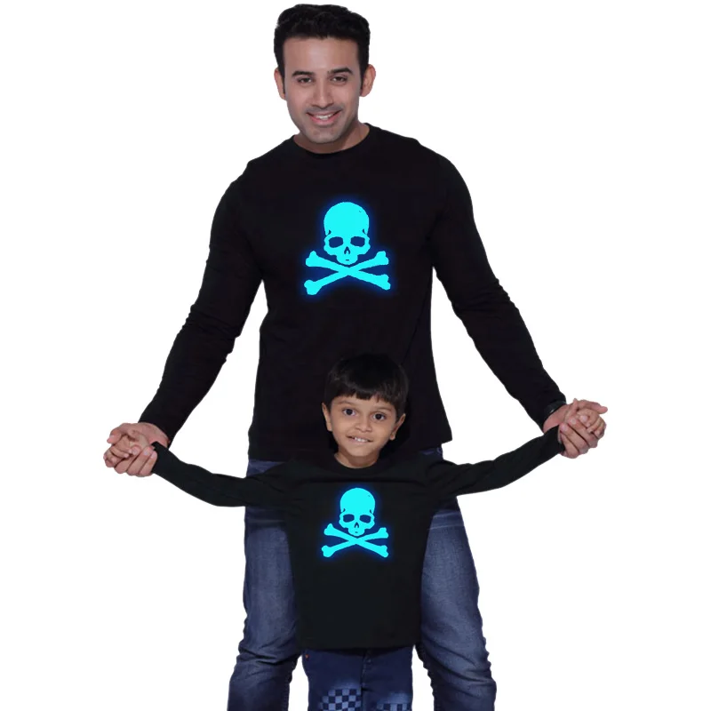 LYTLM/футболка с черепами Мужская одежда для маленьких мальчиков Рождественская