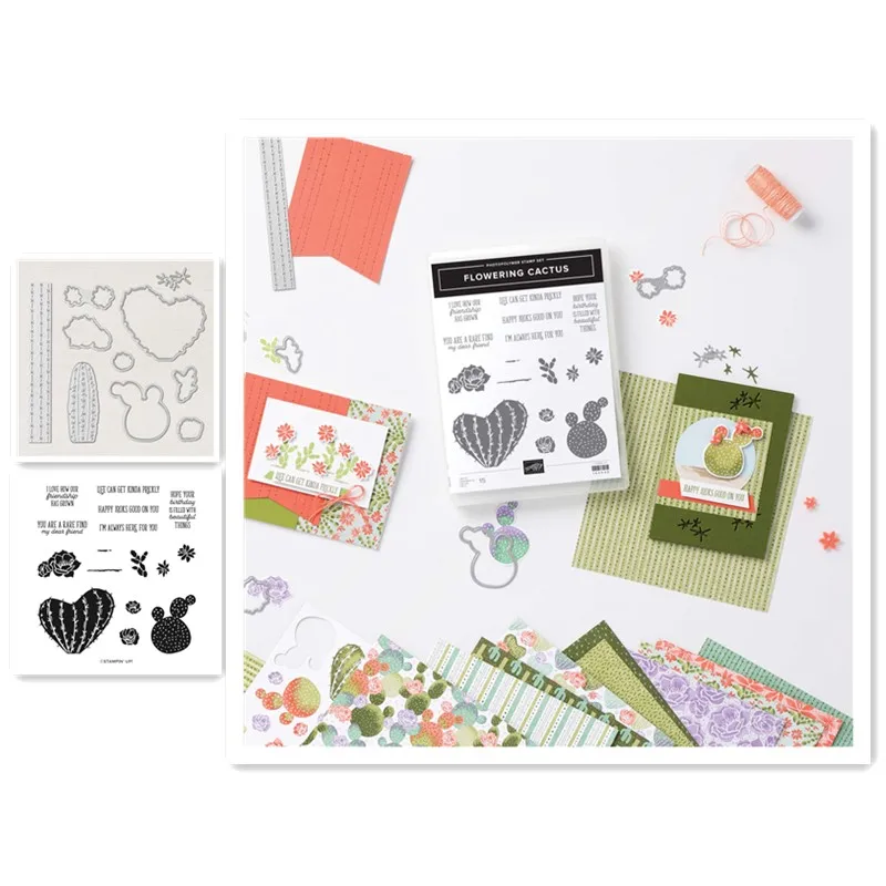 

Cactus Metal Cutting Dies And Stamp Stencil For DIY Scrapbooking Decorative Embossing Paper Card Dies Cutting Template 2021