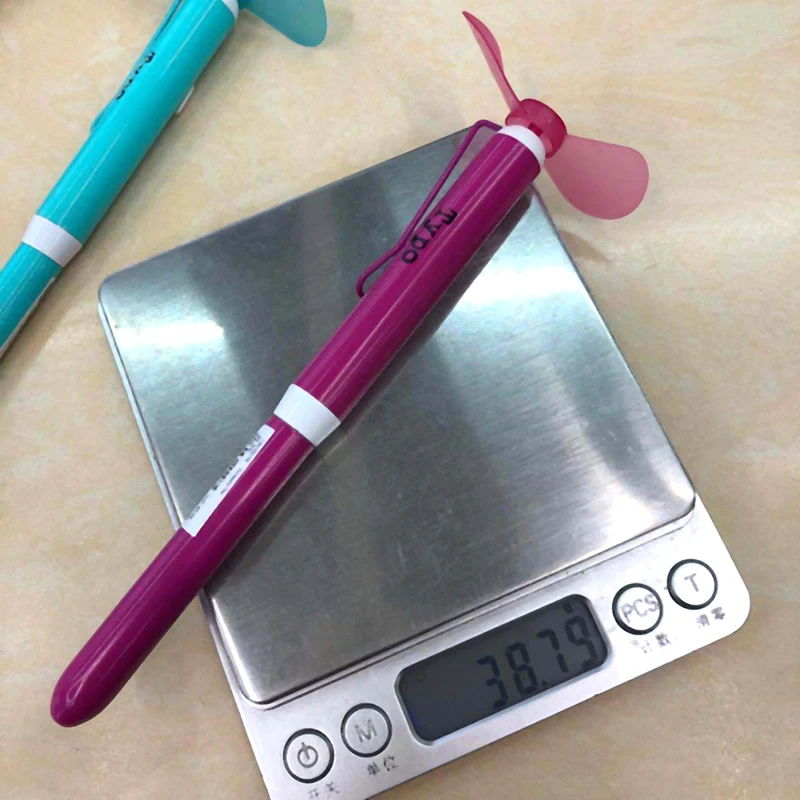 

Metal ballpoint pen with mini fan as students gift Metal pen PVC fan blade pen