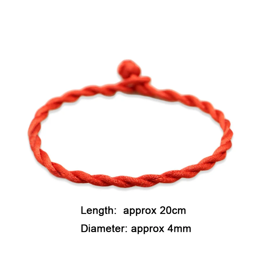 2019 простые женские бусины очаровательный веревочный браслет с красной нитью на