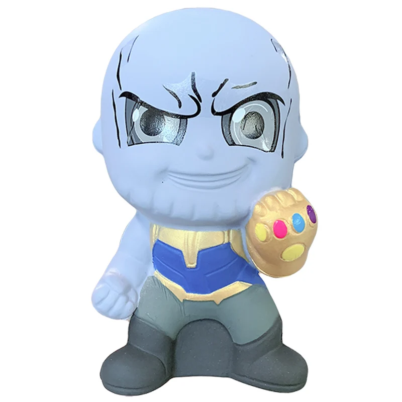 Jumbo Kawaii Marvel танос мягкие сжимаемые игрушки новинка медленно поднимающаяся мягкая мультяшная кукла игрушка для снятия стресса для детей Рождественский подарок игрушка