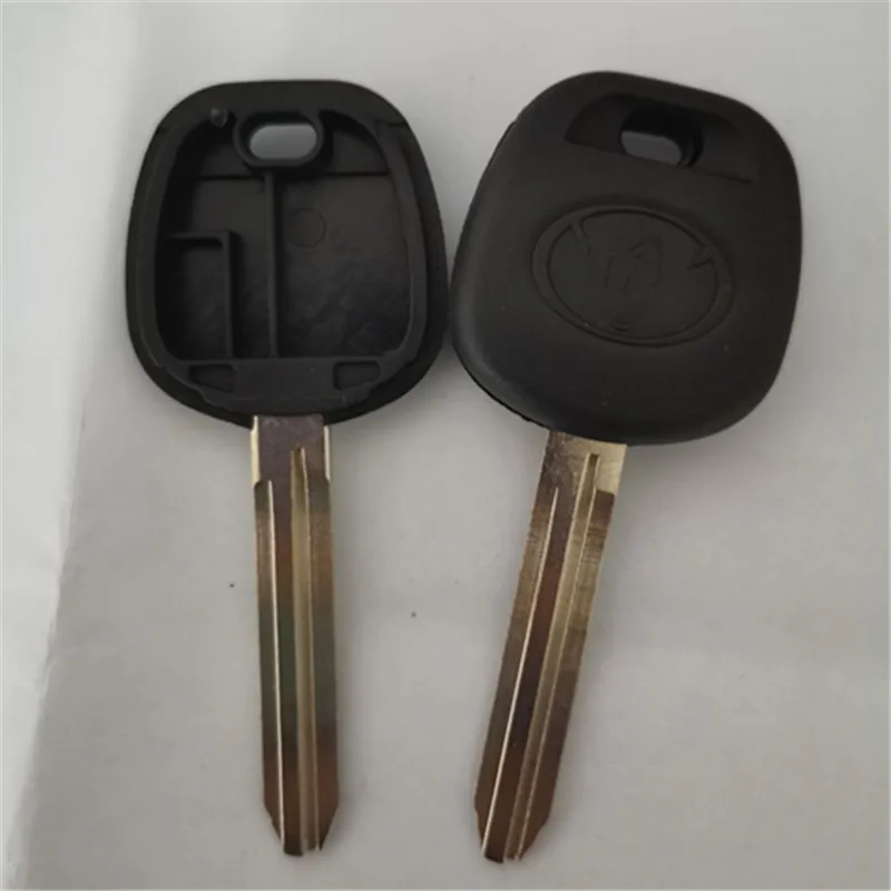 Сменный Чехол для ключа автомобиля для Toyota Camry Highlander Yaris eiz Transponder Key Shell TOY43 Blade с логотипом