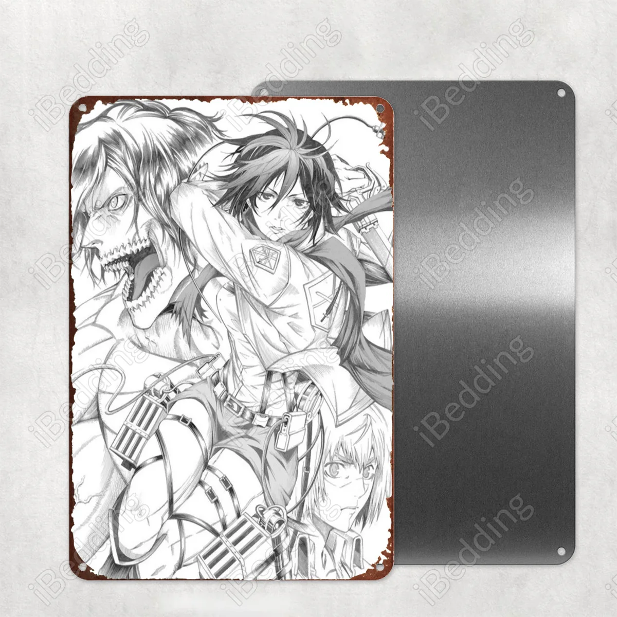 

Винтажные металлические знаки «атака на Титанов», 20 х0 см