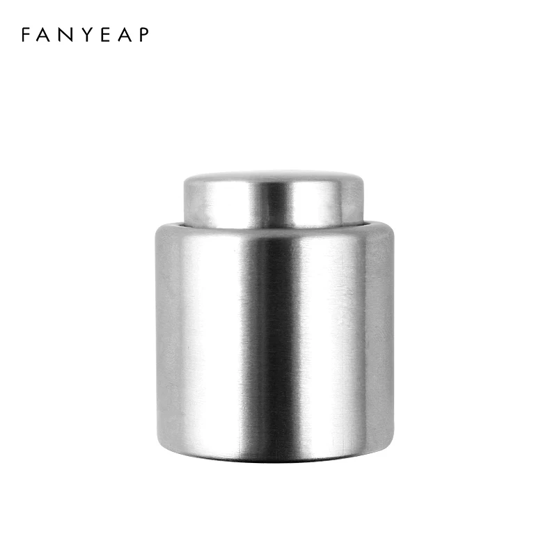 

Stainless Steel Wine Bottle Stopper Vacuum Red Wine Cap Sealer Fresh Keeper Bar Tools Bottle Cover Kitchen Accessories