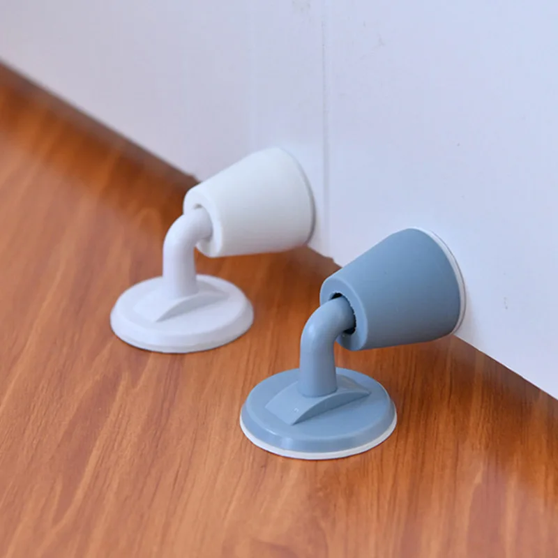 

1PC Silicone Door Stops Silent Door Stopper Holder Cushion Pad Anti-collision Punch Wall Protector Scratches Door Suction