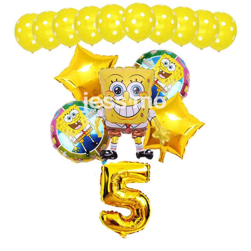 Шаровары с рисунком Губка Боб воздушные шары детский воздушный шар для вечеринки
