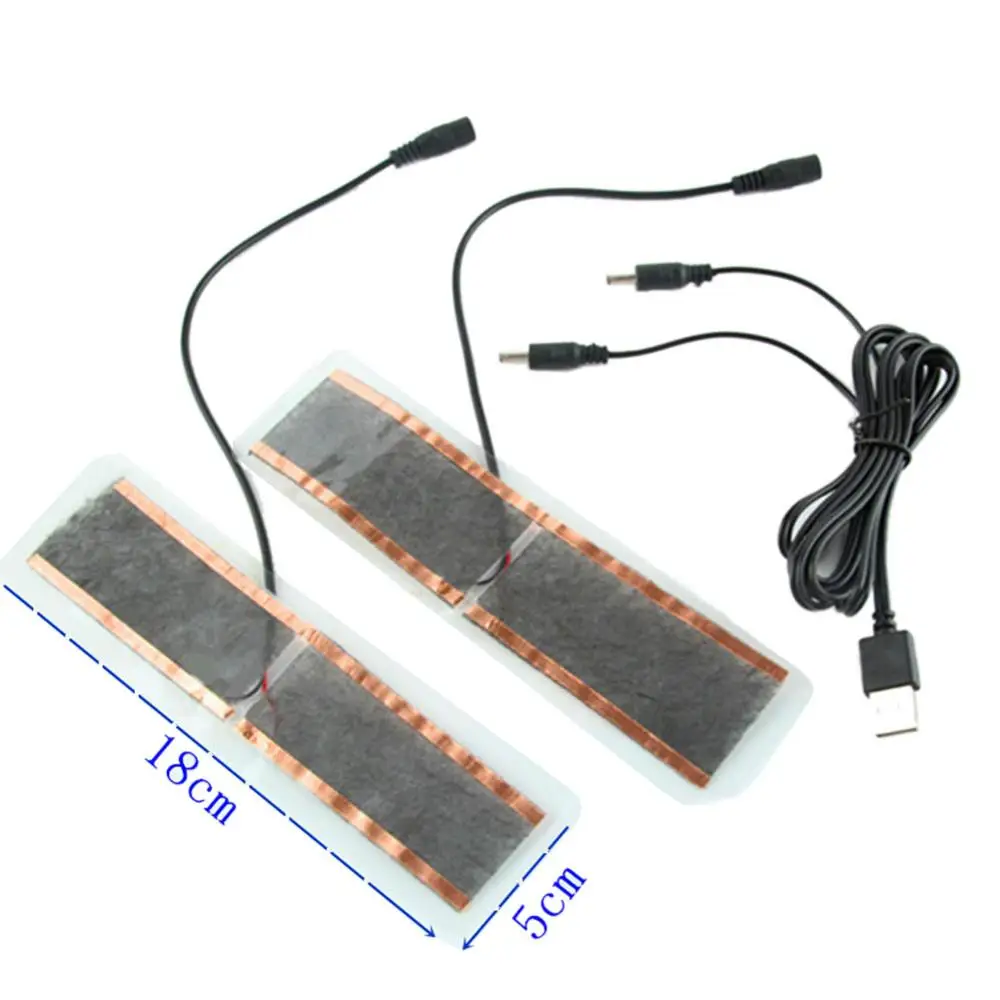 5 В USB стельки с электрическим подогревом теплые для обуви зимние уличные лыжные