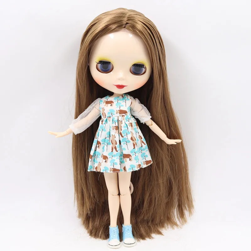 Ледяной обнаженный завод Blyth кукла No.280BL0444 коричневый длинные волосы подходит для изменения игрушки белая кожа Neo