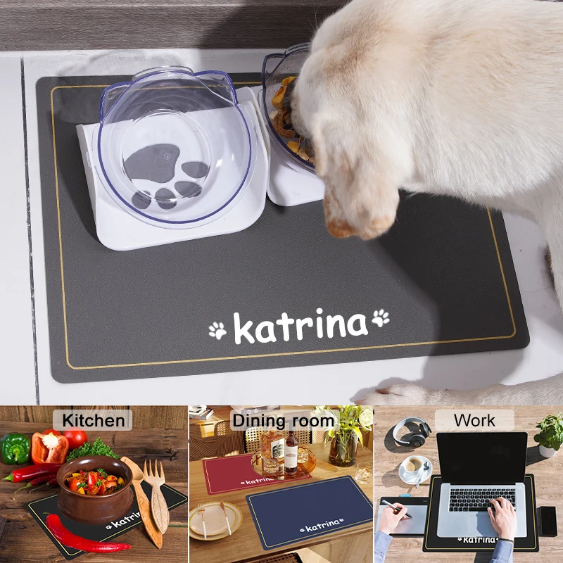 Кормушка-миска для домашних питомцев коврик водонепроницаемая подстилка собак