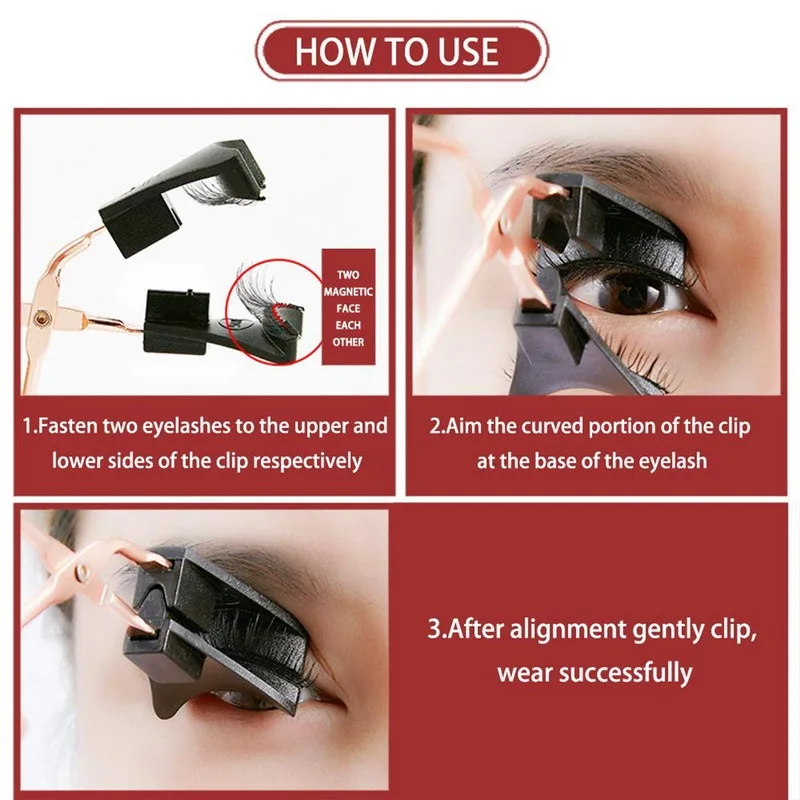 

Quantum Magnetic False Eyelashes Tweezer False Eyelashes Applicator For Magnet Eyelashes Fake Eye Lashes Clip Clamp Makeup Tools