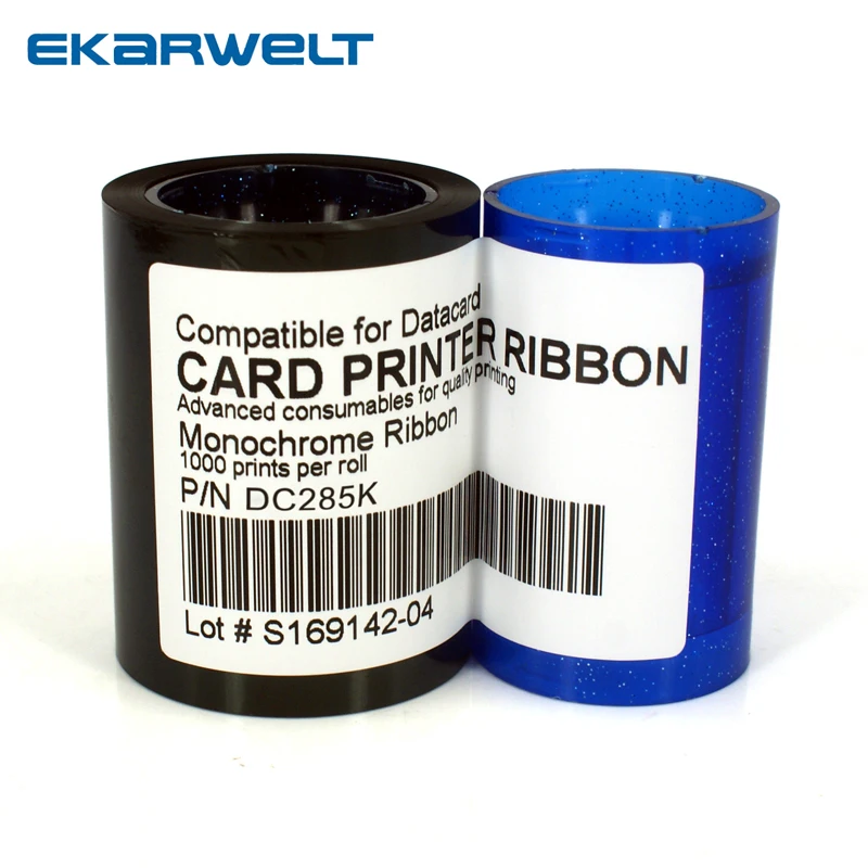 Совместимость 552954-501 / DC285K черный цвет ленты 1000 принтов/рулон для datacard Sp25 sp30 sp35 sp55