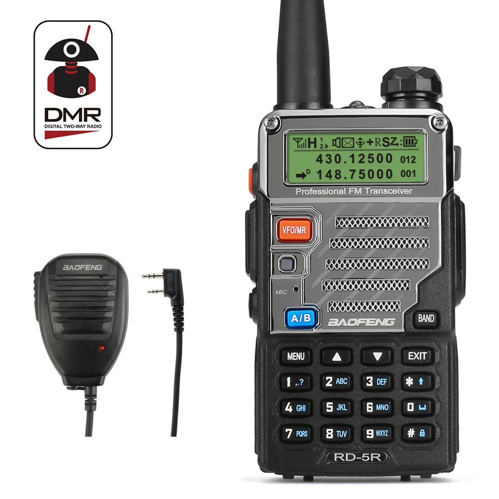 Baofeng RD 5R DMR Tier II VFO цифровая двухдиапазонная 136 174/400 470 мгц двухсторонняя