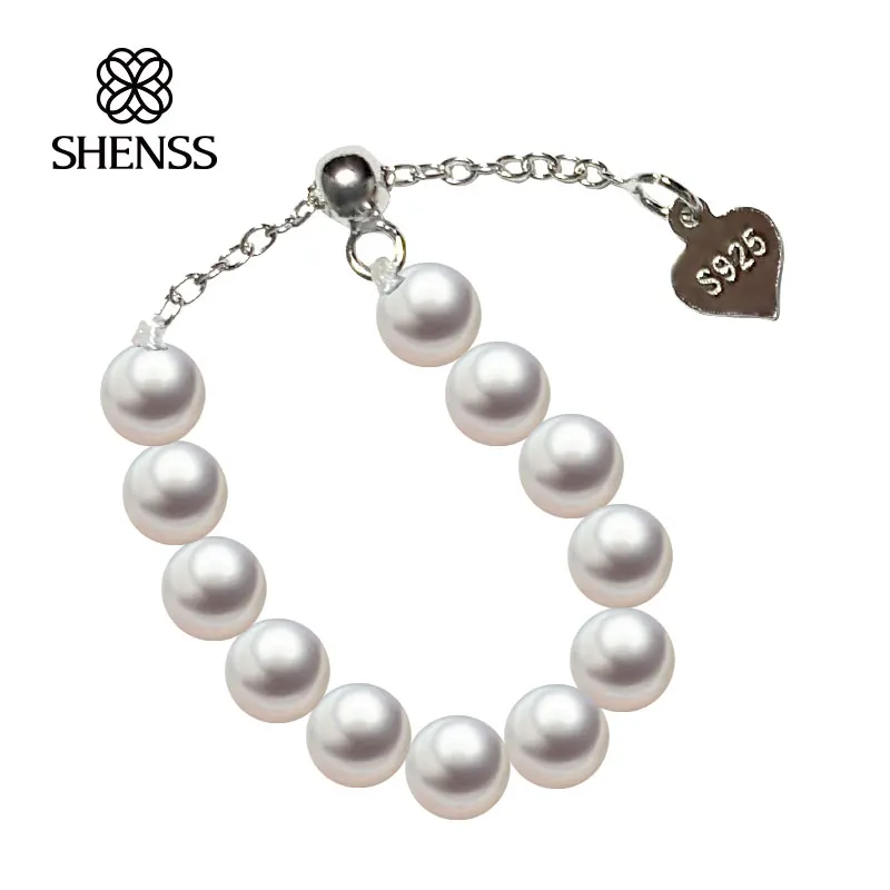 

Перламутровое кольцо 4 мм бусины как жемчуг 4-11 ярдов регулируемое кольцо в цепочке из стерлингового серебра 925 пробы