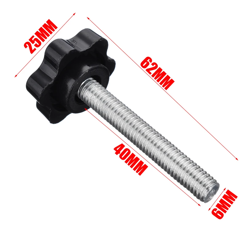 5 шт. M6 * 40 мм ручка винт звезда головка зажимной метрический машина болты