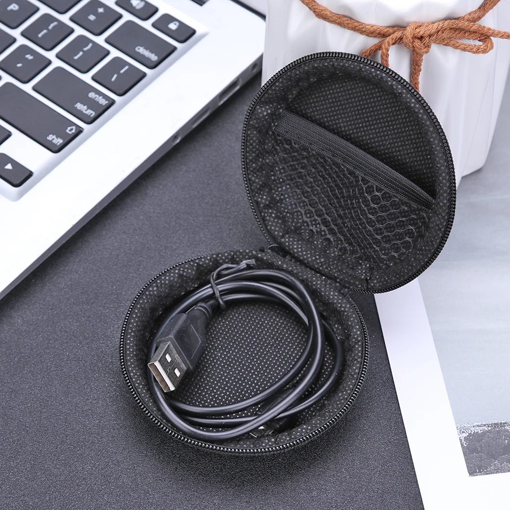 Сумка для хранения наушников портативный твердый мини сетчатый карман на молнии