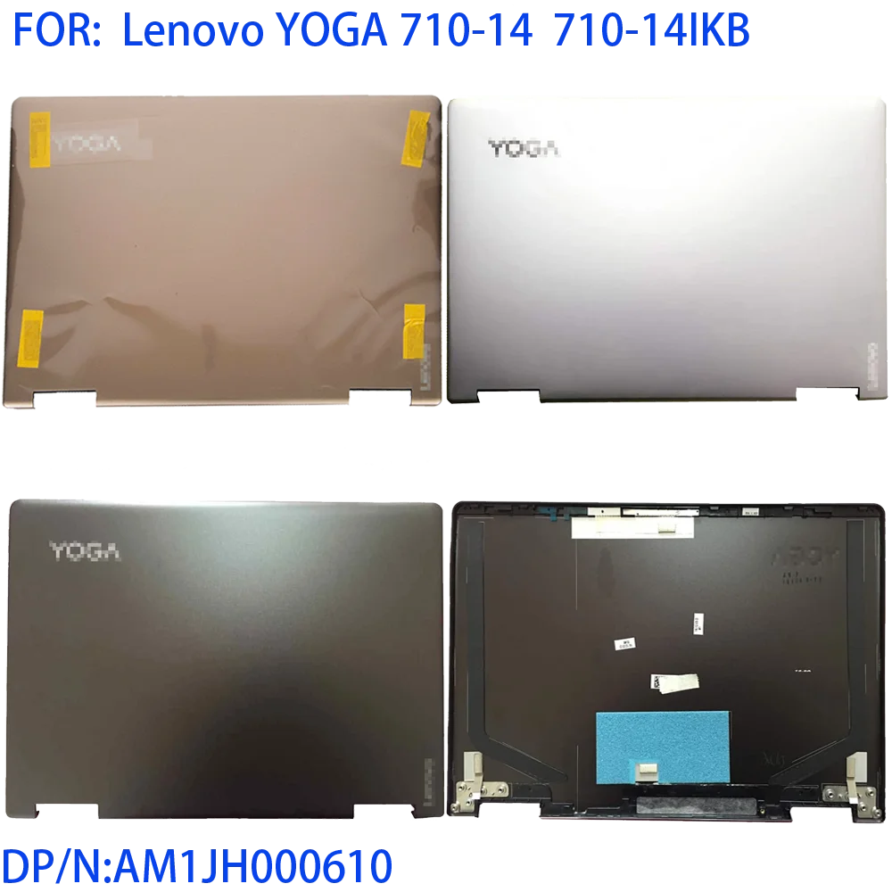 

Чехол для ноутбука Lenovo Yoga 710-14 710-14IKB, задняя крышка ЖК-дисплея, задняя крышка, золотистый, серебристый, черный верхний корпус AM1JH000610 M1JH000620