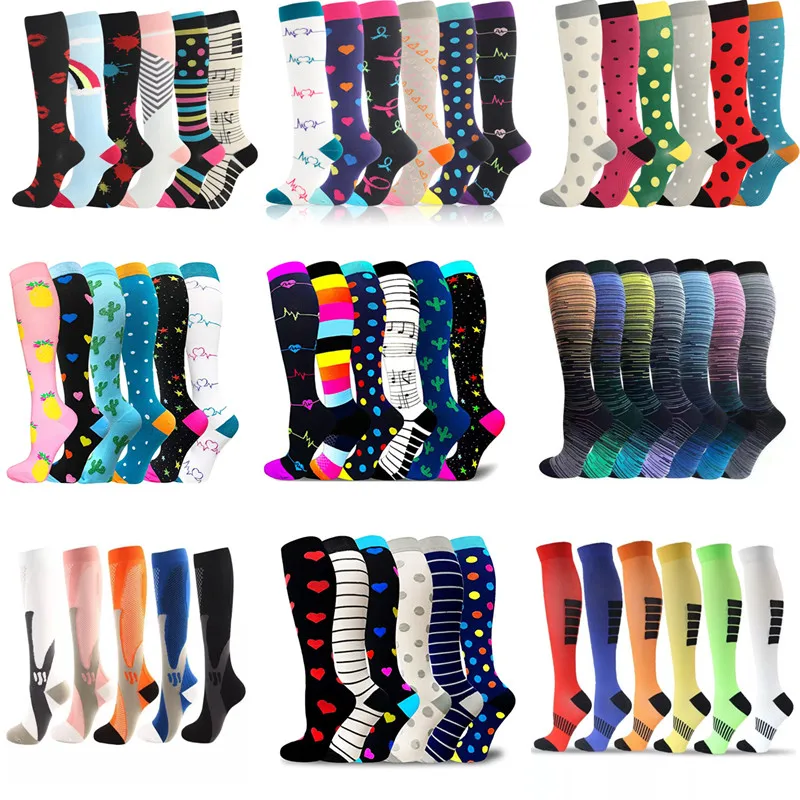 

Dropship Compression Stockings Socks Men Women Wholesales Varicose Veins Nurse Socks Football Running Sports Sock For Athelete