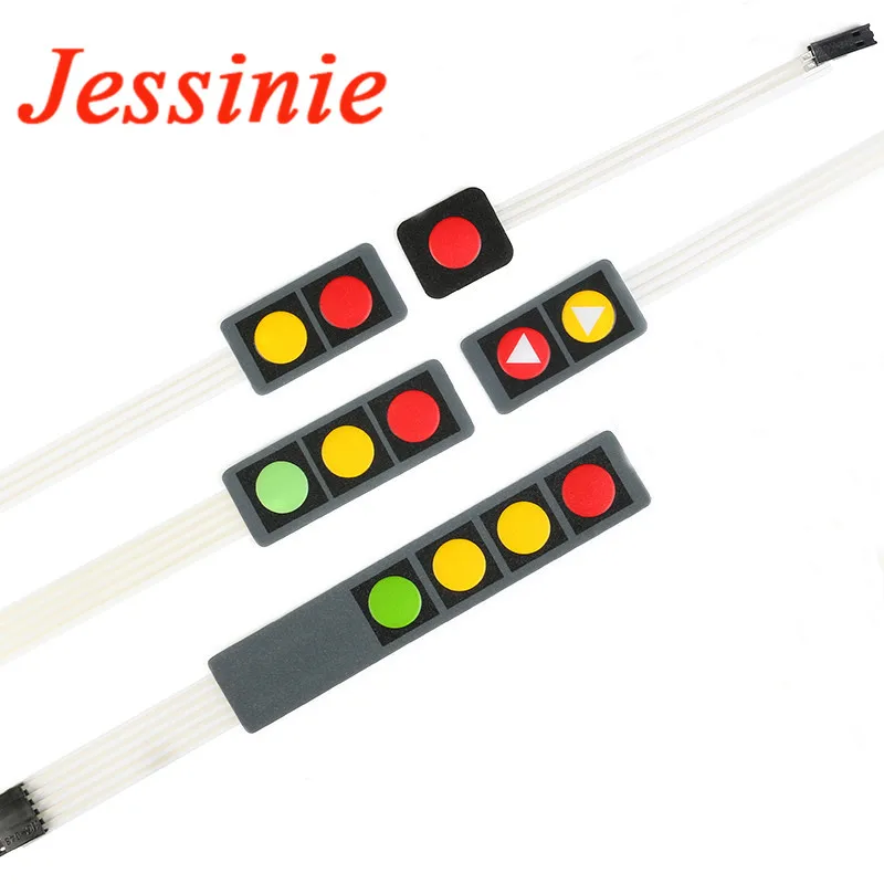 2 шт. кнопочный мембранный переключатель клавиатуры 1x2 1x3 1x4 матричный массив